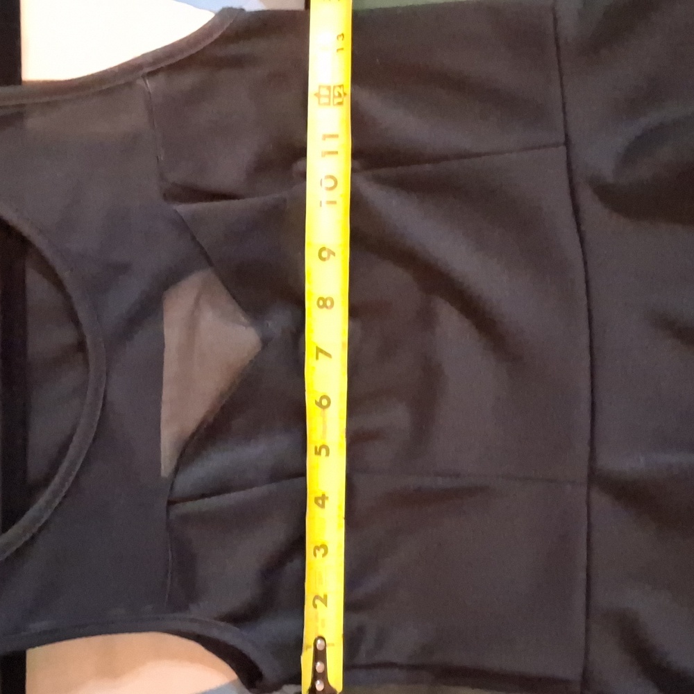 Black Blouse. Top Mesh . Really Cute. - Picture 10 of 11